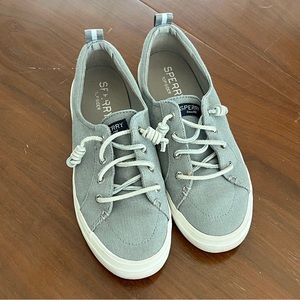 Women’s Gray Canvas Sperry Topsiders